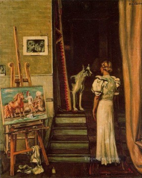 ジョルジョ・デ・キリコ Painting - 芸術家ジョルジョ・デ・キリコのパリのスタジオ 形而上学的シュルレアリスム